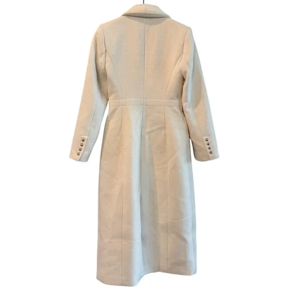 Reformation Eden Nipped Waist Coat White - Picture 6 of 12